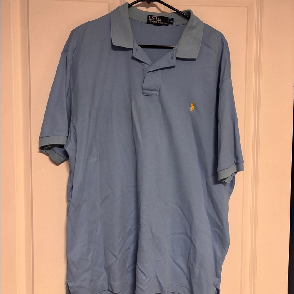 Ralph Lauren Men's Light Blue Polo Shirt